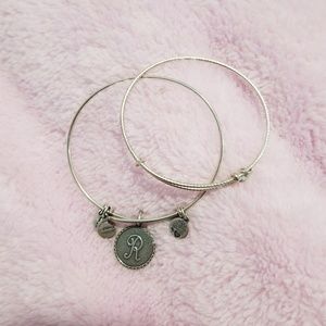 Alex and Ani 'R' & Extra Bangle